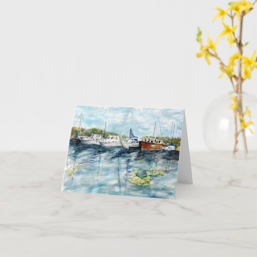 Seattle Marina Karte (Gelbe Blume)