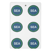 Seattle Mini Clipboard Klemmbrett (Rückseite)