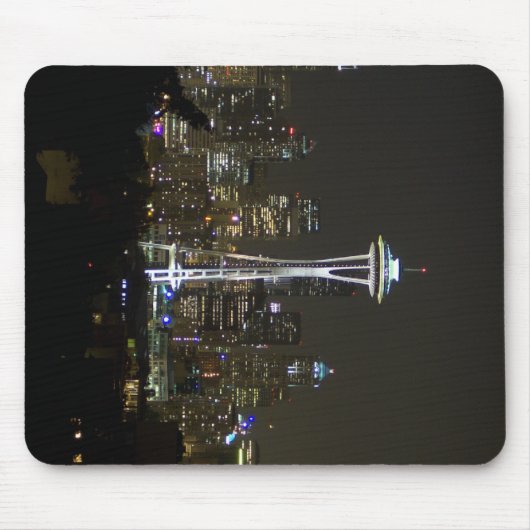 Seattle nachts mousepad (Vorne)
