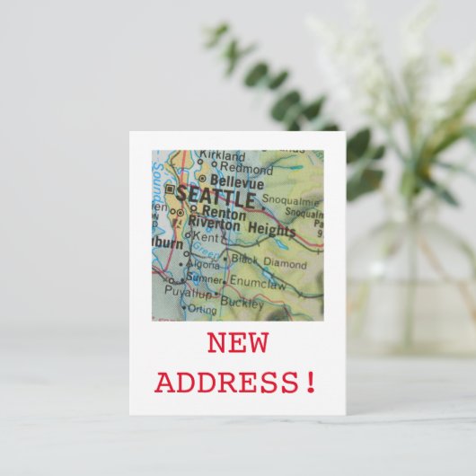 Seattle New Address Ankündigung (Stehend Vorderseite)