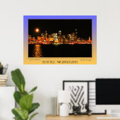 Seattle Nightlights Poster (Heimbüro)