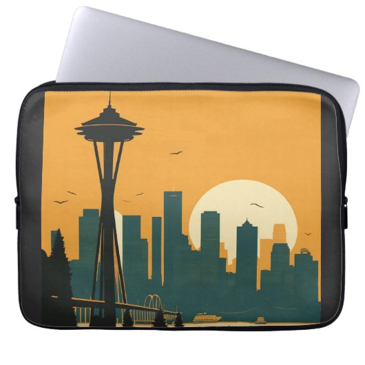 SEATTLE Nr. 1 Laptopschutzhülle (Vorderseite)