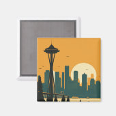 SEATTLE Nr. 1 Magnet (Vorderseite/Rückseite)