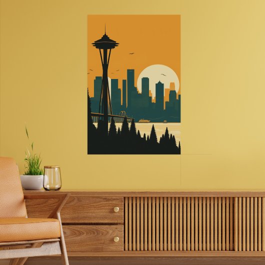 SEATTLE Nr. 1 Poster (Wohnzimmer 2)