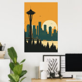 SEATTLE Nr. 1 Poster (Heimbüro)