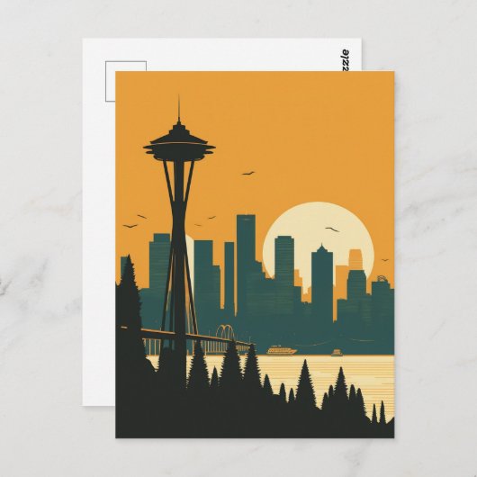 SEATTLE Nr. 1 Postkarte (Vorne/Hinten)