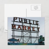 Seattle Open Fish Market Postkarte (Vorne/Hinten)