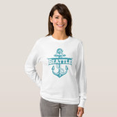 Seattle, Pacific Nordwest Anchor, Washington T-Shirt (Vorne ganz)