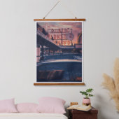 Seattle Pike Market Center Außenbereich Wandteppich Mit Holzrahmen (Schlafzimmer)