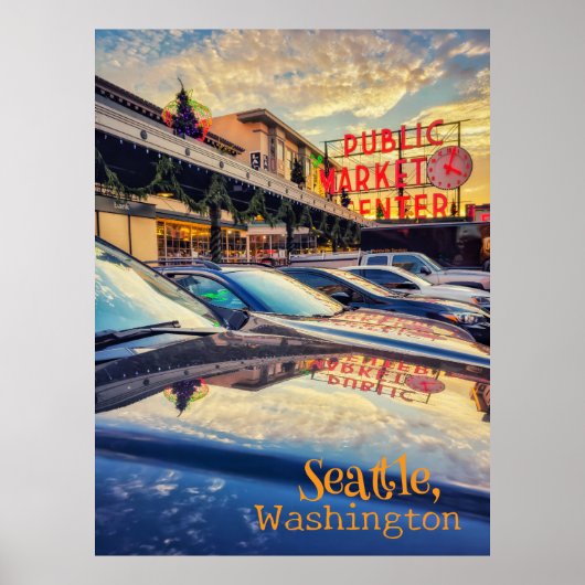 Seattle Pike Market Poster (Vorne)