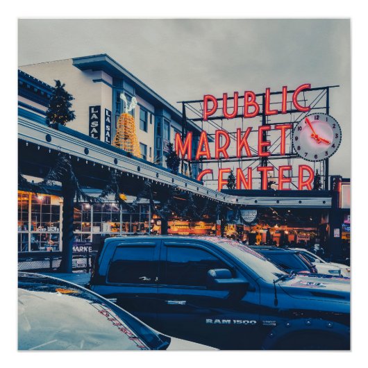 Seattle Pike Market Poster (Vorderseite)