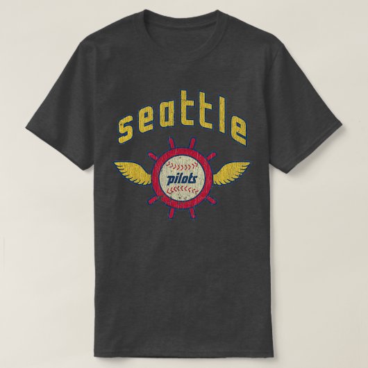 Seattle Pilots Baseball Vintage T-Shirt (Design vorne)