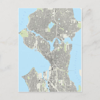 Seattle Playing Cards Postkarte