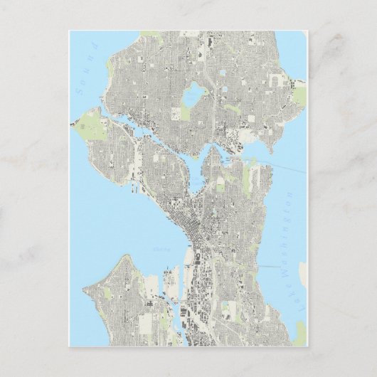 Seattle Playing Cards Postkarte (Vorderseite)