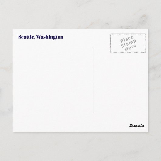 Seattle Postcard Postkarte (Rückseite)