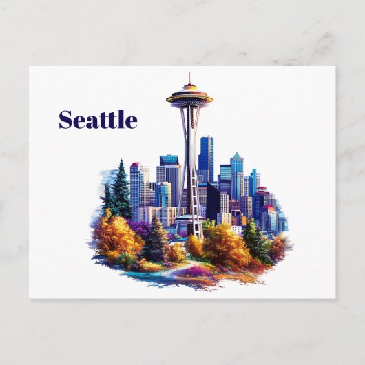 Seattle Postcard Postkarte (Vorderseite)
