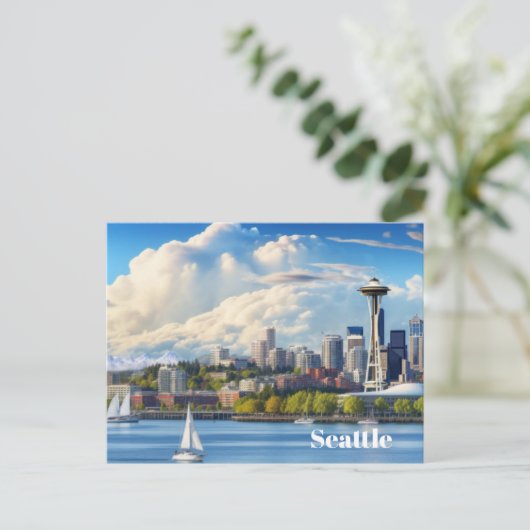 Seattle Postcard Postkarte (Stehend Vorderseite)