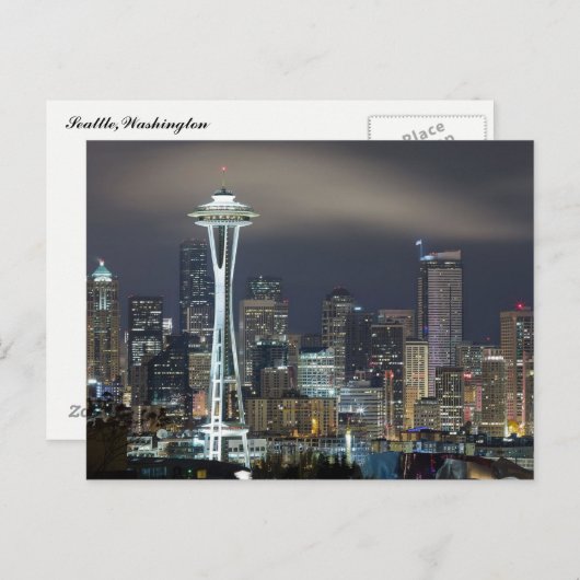 Seattle Postcard Postkarte (Vorne/Hinten)