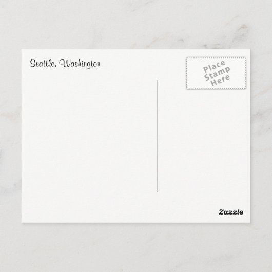 Seattle Postcard Postkarte (Rückseite)