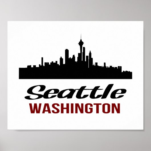 Seattle Poster (Standardbildrah mengröße) (Vorne)