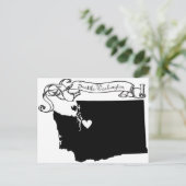 Seattle Postkarte (Stehend Vorderseite)