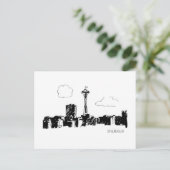 Seattle Postkarte (Stehend Vorderseite)