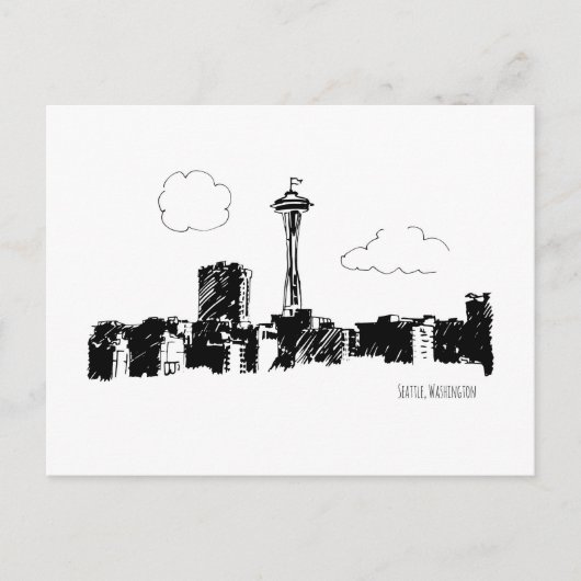 Seattle Postkarte (Vorderseite)