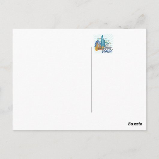 Seattle Postkarte (Rückseite)