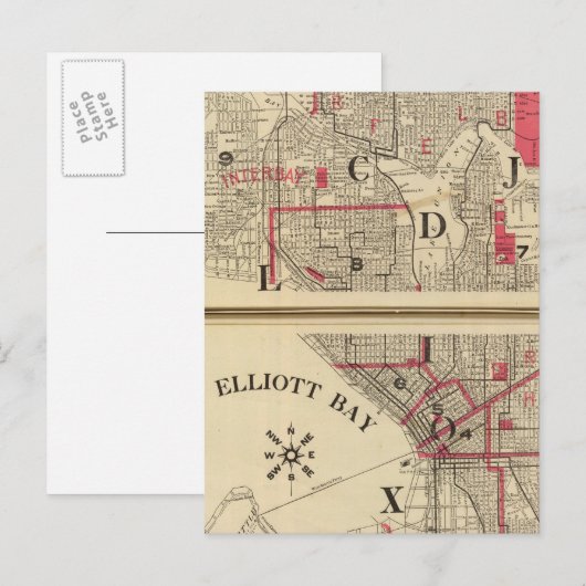 Seattle Postkarte (Vorne/Hinten)