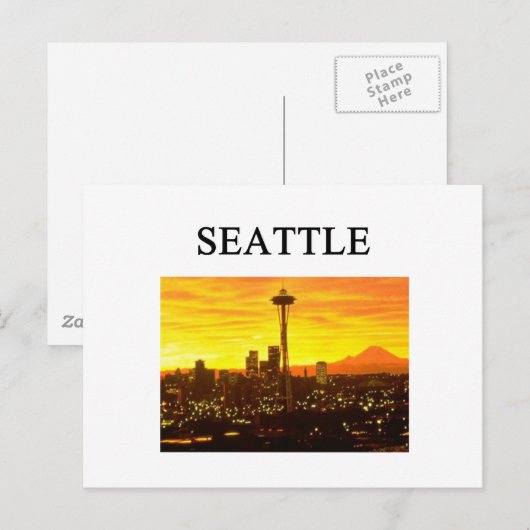 SEATTLE POSTKARTE (Vorne/Hinten)