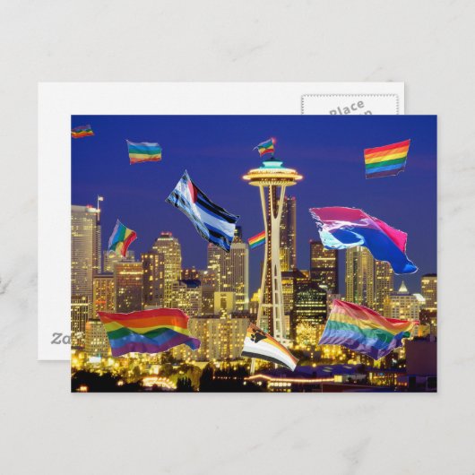 Seattle Pride Postkarte (Vorne/Hinten)