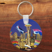Seattle Pride Schlüsselanhänger (Vorderseite)
