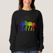 Seattle Pride Skyline  Pride Parade Seattle Sweatshirt (Vorderseite)