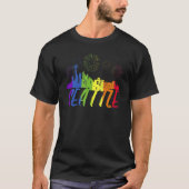 Seattle Pride Skyline Pride Parade Seattle T-Shirt (Vorderseite)
