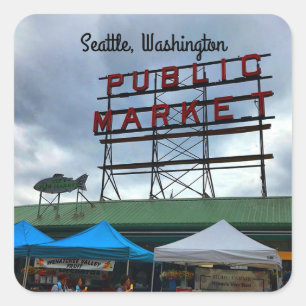 Seattle Public Market Center #2 Stickers