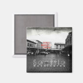 Seattle Public Market Center Untersetzer Magnet (Vorderseite/Rückseite)