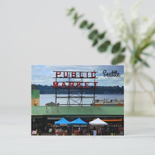 Seattle Public Market Centre #3 Postcard Postkarte (Stehend Vorderseite)