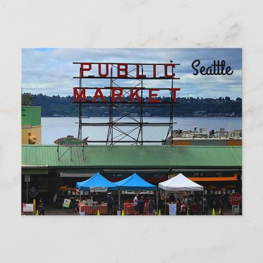 Seattle Public Market Centre #3 Postcard Postkarte (Vorderseite)