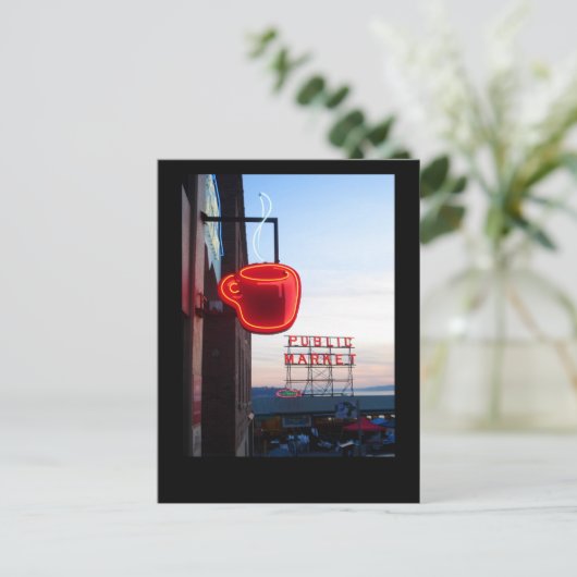 Seattle Public Market Postkarte (Stehend Vorderseite)