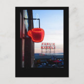 Seattle Public Market Postkarte (Vorderseite)