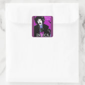 SEATTLE PURPS INDICA QUADRATISCHER AUFKLEBER (Tasche)