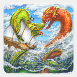 Seattle Quadratischer Aufkleber