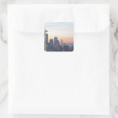 Seattle Quadratischer Aufkleber (Tasche)