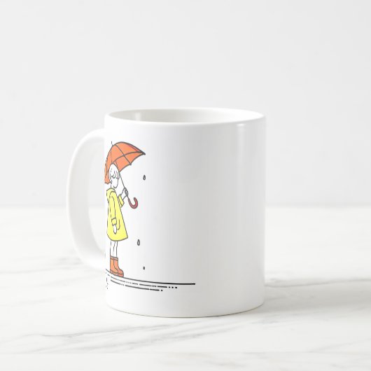 Seattle Rainy Day Souvenir Tasse (Vorderseite Links)