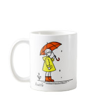 Seattle Rainy Day Souvenir Tasse