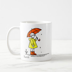 Seattle Rainy Day Souvenir Tasse