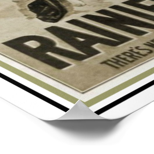 Seattle Ranier Beer Ad Poster 13 x 19 (Ecke)