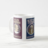 Seattle-Rohr-Verein-Vorlage mischt Kaffee-Tasse Kaffeetasse (Vorderseite Links)