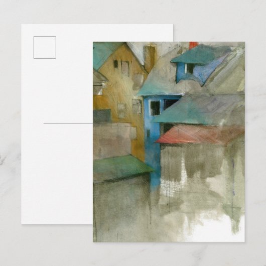 Seattle Rooftops Postkarte (Vorne/Hinten)