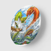 Seattle Runde Wanduhr (Winkel)